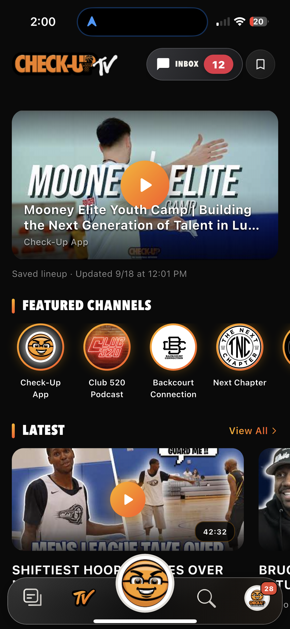 Check-Up TV videos and featured basketball channels
