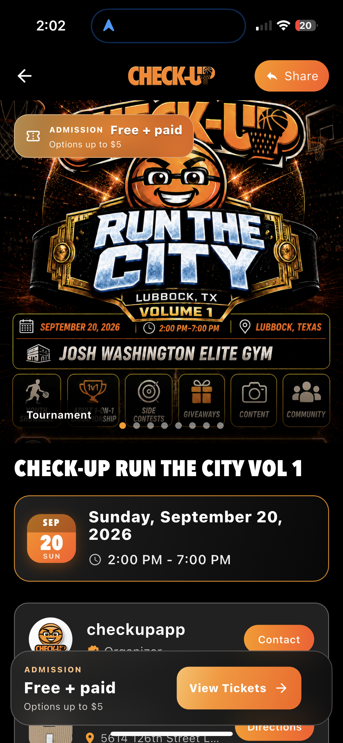 For Event Hosts — CheckUp app