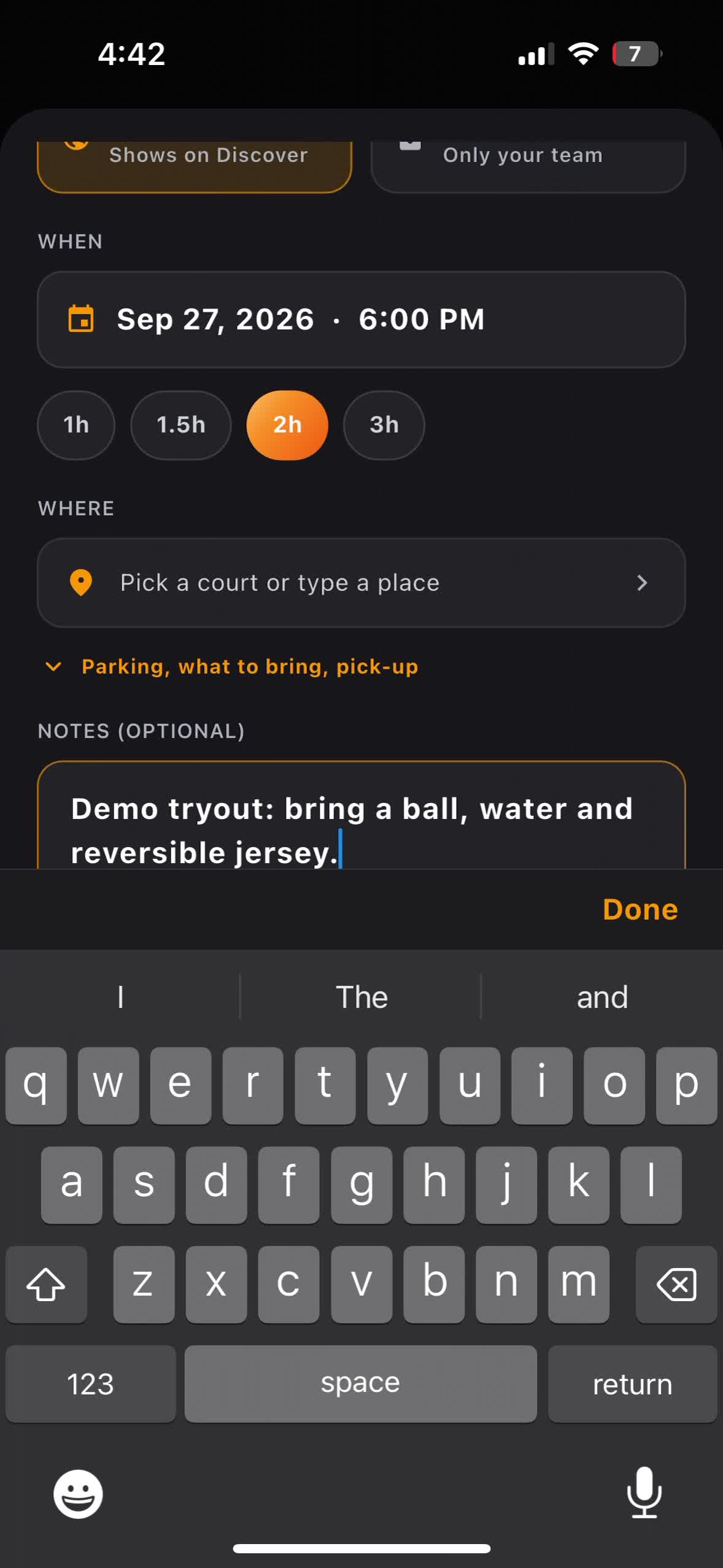 Set up a tryout: audience, duration and player instructions video preview