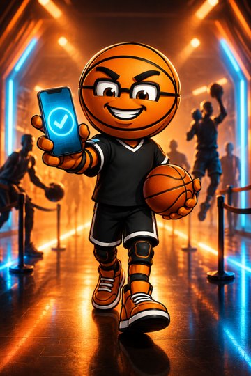01 layup line art character-art Original Check-Up trophy character artwork