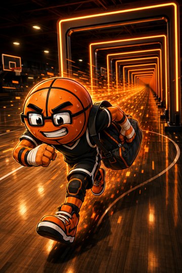 03 full court grinder art character-art Original Check-Up trophy character artwork