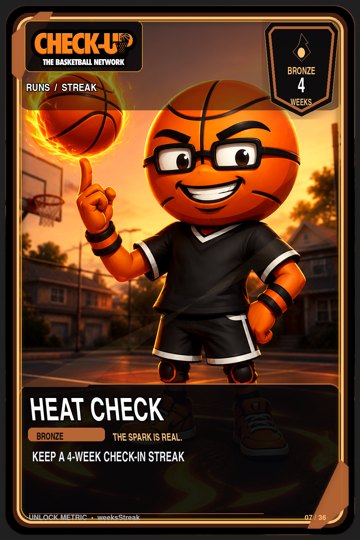 07 runs streak bronze heat check trading-cards Original finished Check-Up trophy trading card