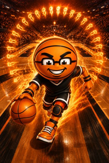 09 full court relentless art character-art Original Check-Up trophy character artwork