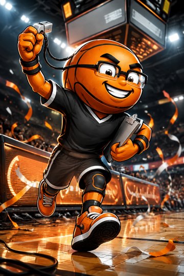 23 whistle ready art character-art Original Check-Up trophy character artwork