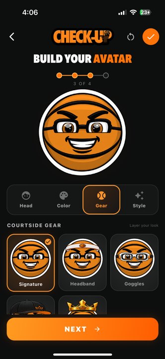 Avatar customizer Gear avatar Actual iPhone capture