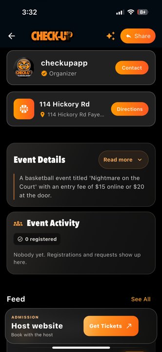 Events NIGHTMARE ON THE COURT details events Actual iPhone capture