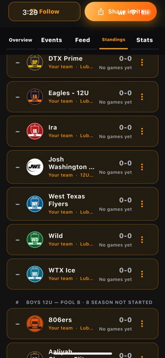 Leagues l1 Standings content leagues Actual iPhone capture