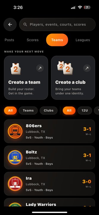 Teams 01 directory teams Actual iPhone capture